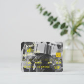 フォトVIP誕生日クレジットカード招待状 割引カード (スタンド正面)