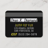 フォトVIP誕生日クレジットカード招待状 割引カード (裏面)