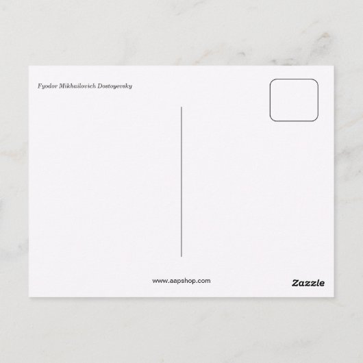 フォドルミハイロヴィッチドストイエフスキー ポストカード (裏面)
