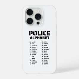 フォネティックアルファベット警察iPhone 15 Proケース iPhone 15 Proケース