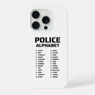フォネティックアルファベット警察iPhone 15 Proケース iPhone 15 Proケース
