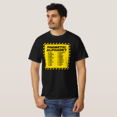 フォネティックコード アルファからズルまで Tシャツ (正面フル)