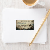 フォノグラフブルーヴィンテージウェディング住所 シール (インサイチュ)