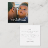 フォパーソナライズされたトコラージュファースト·パザーズ·デイカード ノートカード (正面/裏面)