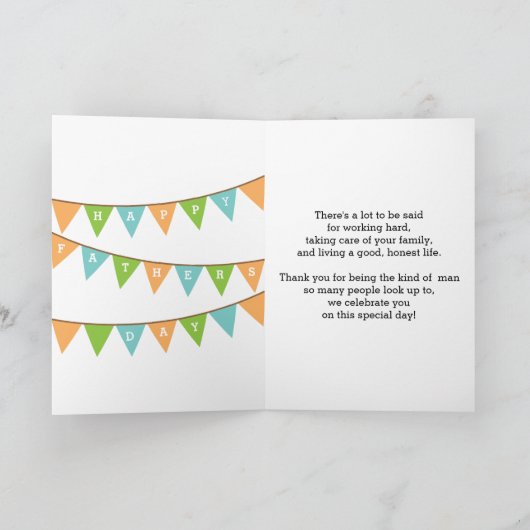 フォパーソナライズされたトファザーズデイカード カード (内部)