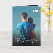 フォパーソナライズされたトファザーズデイホリデーギフトカード カード (黄色い花)