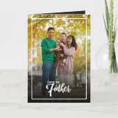 フォパーソナライズされたトファザーズデー，ホリデーパパギフト  カード (正面)