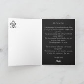 フォパーソナライズされたトファザーズデー，ホリデーパパギフト  カード (内部)