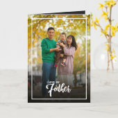 フォパーソナライズされたトファザーズデー，ホリデーパパギフト  カード (黄色い花)