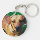 フォパーソナライズされたト両面キーリング キーホルダー (裏面)