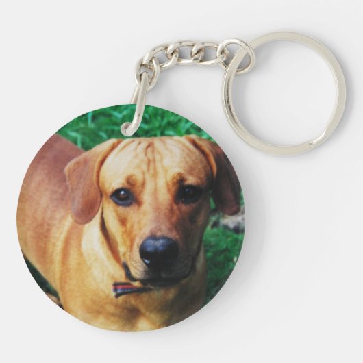 フォパーソナライズされたト両面キーリング キーホルダー (裏面)