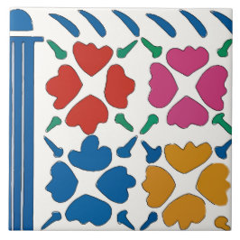 フォビカラフルストの花 タイル