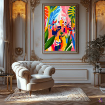 フォビストカラフルスタイルでのオーケストラ演奏