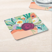 フォビストフローラII スクエアペーパーコースター (アングル)