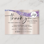 フォモダンイル&グリッター注文ありがとう 名刺 (正面)