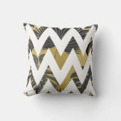 フォラヘムジオメトリトリカオリーブグリーン クッション (正面)