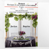 フォラル&エレガンテ結婚式招待状 三つ折り招待状 (内部最初)