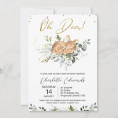 フォリアージェングリーン オーディア ベビーシャワー 招待状 (正面)