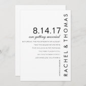 フォリオモダン結婚式招待状 招待状 (正面/裏面)