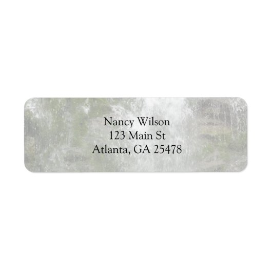 フォリヨン国立公園のラシュートウォーターフォール ラベル (正面)