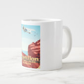 フォリヨン国立公園、カナダ旅行ポスター ジャンボコーヒーマグカップ (正面右)