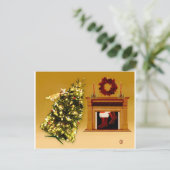 フォリングツリー子猫 ポストカード (スタンド正面)