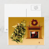 フォリングツリー子猫 ポストカード (正面/裏面)