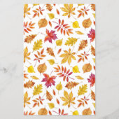 フォリング離れズガーランドオータム結婚式招待状 (裏面)