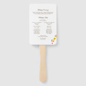 フォリング離れズガーランドオータム結婚式 プログラム ハンドファン (裏面)