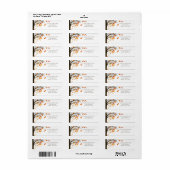 フォリング離れ秋秋差出人住所ラベル ラベル (フルシート)