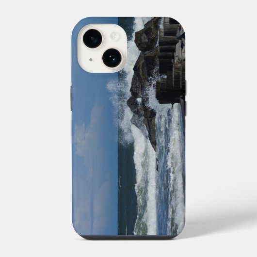 フォリーのiPhoneケースに打ち寄せる波 iPhoneケース (裏面)