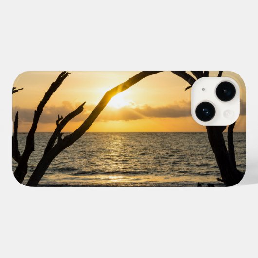 フォリーサンライズツリーシルエットアイフォンケース Case-Mate iPhoneケース (裏面 (横))