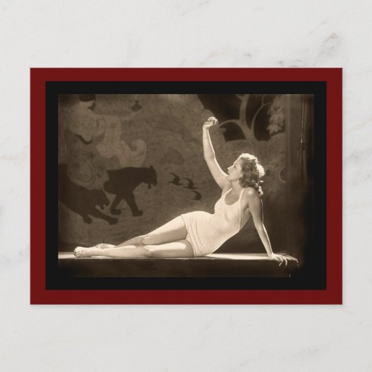 フォリーズの水着ガール ポストカード (正面)