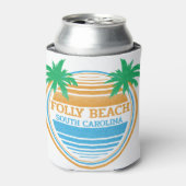 フォリービーチサウスカロライナのヤシの木 缶クーラー (缶正面)