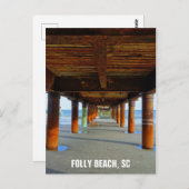 フォリービーチサウスカロライナ旅行写真 ポストカード (正面/裏面)