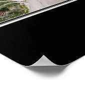 フォリービーチサウスカロライナ衛星ポスターマップ ポスター (角)