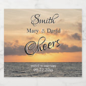 フォリービーチモーナ結婚ーズ スパークリングワインラベル (シングルラベル)