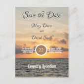 フォリービーチモーニング日付の保存 ポストカード (正面)