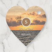 フォリービーチモーニング結婚式の引き出物ラベル フェイバータグ (裏面)