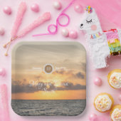 フォリービーチモーニング結婚紙プレート ペーパープレート (パーティー)