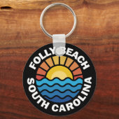 フォリービーチ、サウスカロライナ キーホルダー (正面)