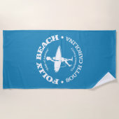 フォリービーチ（サーファー） ビーチタオル (正面)