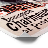 フォリーベルガレレガレッタヴィンテージフランスのAdv ポスター (角)