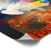 フォリーベルゲーレラロイフラーヴィンテージフランスのポステ ポスター (角)