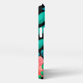 フォルアル及びグラマーのシームレスなパターン自然春 iPhoneケース (右側面)