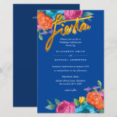 フォルカート フラワー フィエスタ ウェディング インビテーション ボダ (正面/裏面)