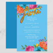 フォルカート フラワー フィエスタ ウェディング インビテーション ボダ (正面/裏面)