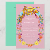 フォルカート フラワー フィエスタ ウェディング インビテーション ボダ (正面/裏面)