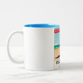 フォルケストーンケントヴィンテージシーサイドポスター ツートーンマグカップ (左)