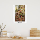 フォルケンシュタインのクノスに乗るMoritz Von Schwind ポスター (キッチン)